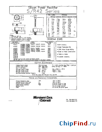 Datasheet 1N2433 manufacturer Microsemi